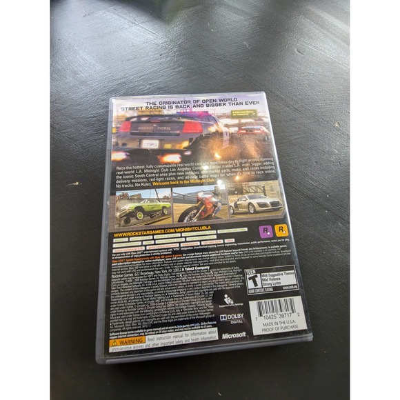 Midnight Club: Los Angeles Complete Edition (Xbox 360) CIB Tested - Picture 3 of 4